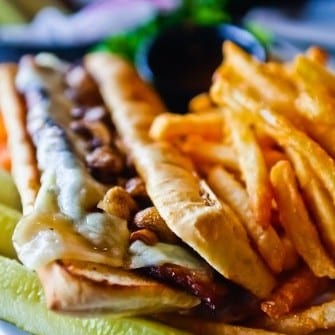 The Sizzler Steak Sandwich.