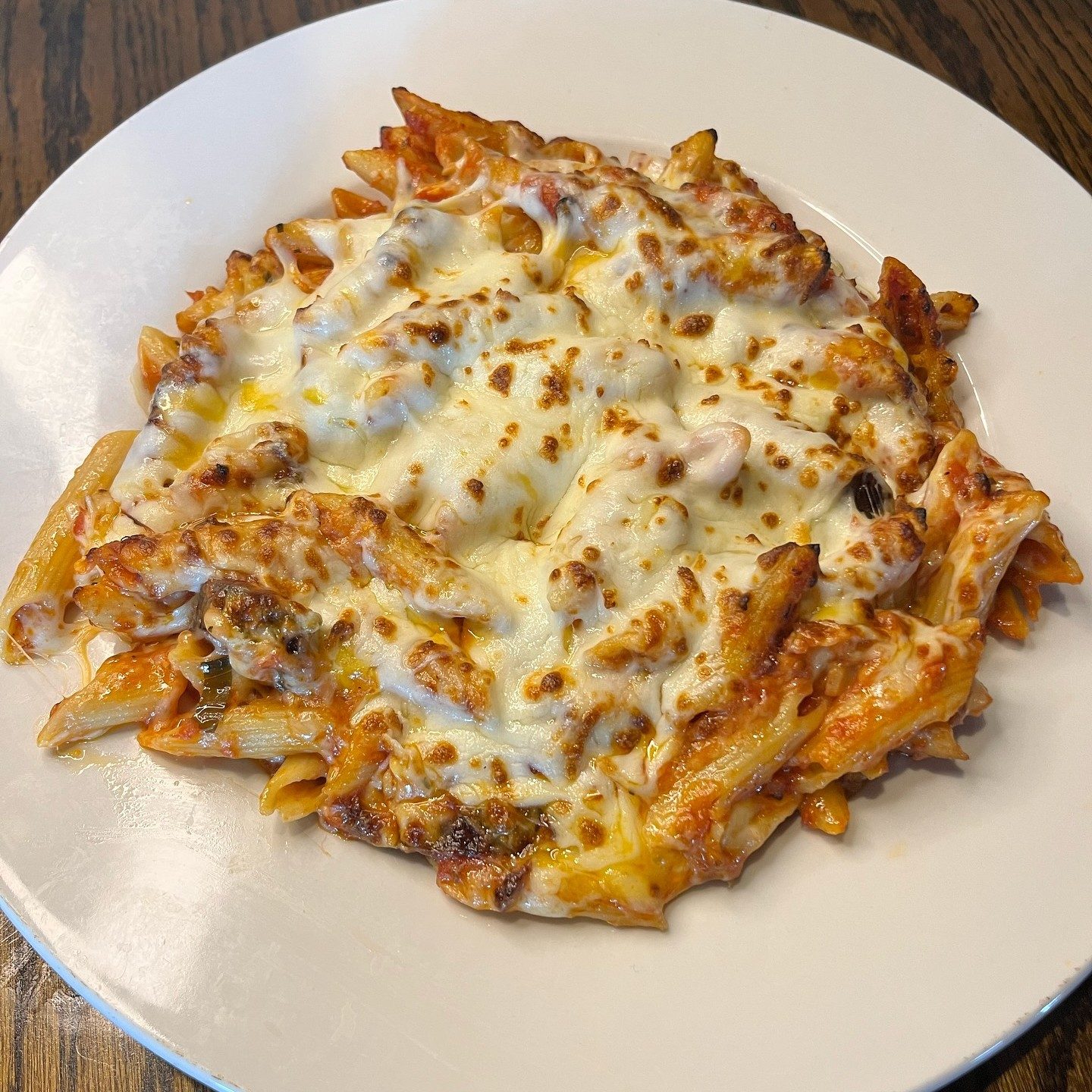 Baked Penne Pasta.