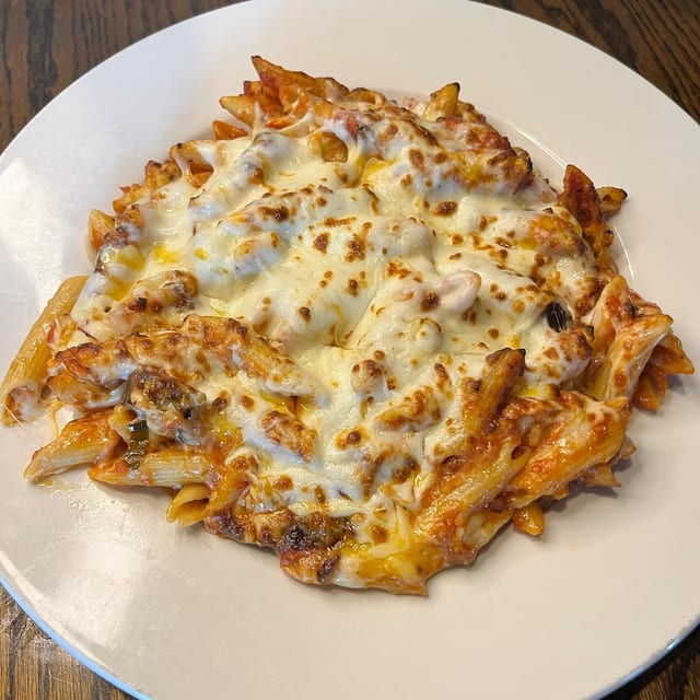 Baked Penne Pasta.