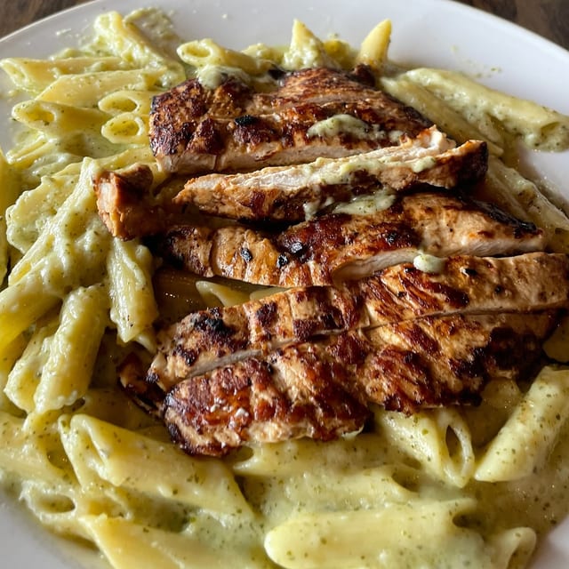 Blacken Cajun Chicken Pasta.