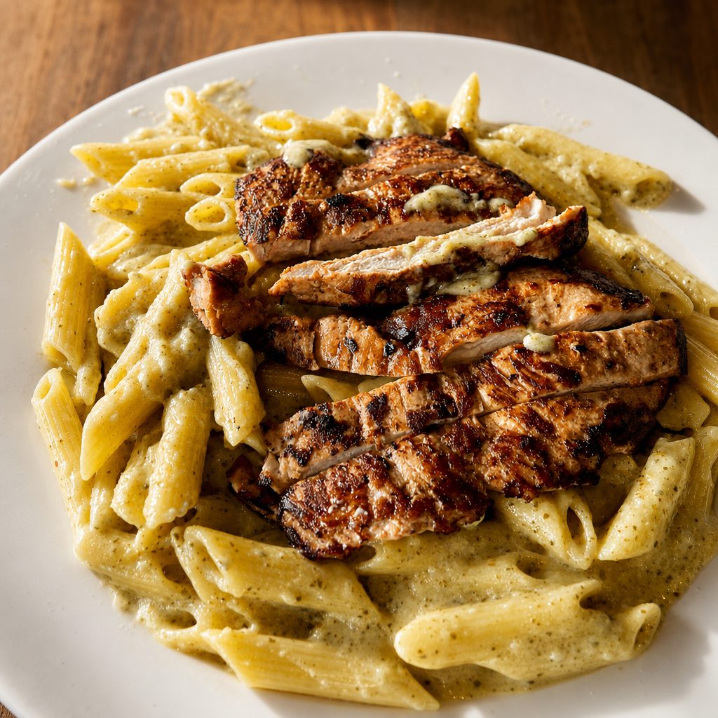 Blacken Cajun Chicken Pasta.