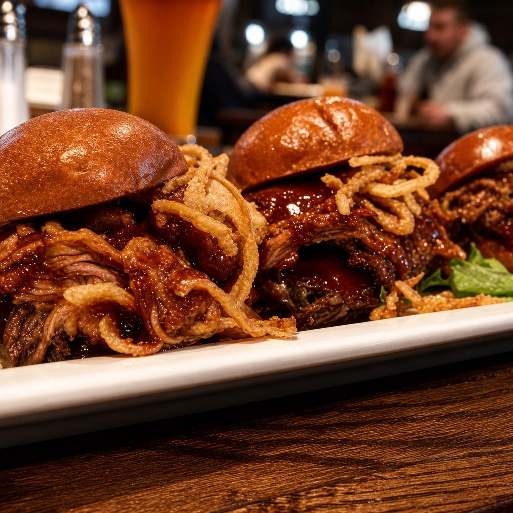 Smoked Pulled Pork Sliders (2).