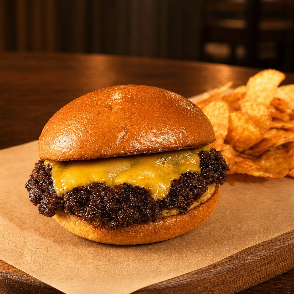 Smashburger - Single w/Cheese.