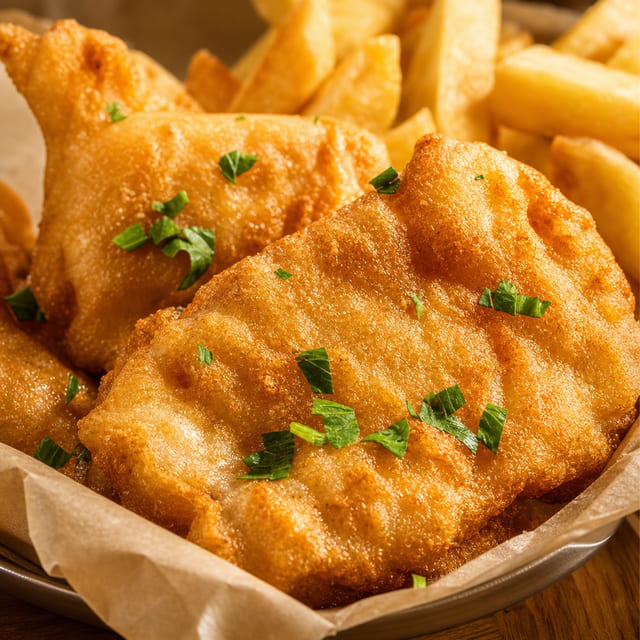 Fish and Chips.